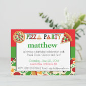 パーティー招待状（ピザ） 招待状 (スタンド正面)