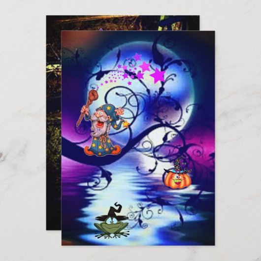 パーティー招待状 招待状 (正面/裏面)