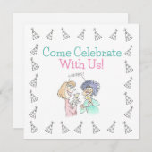 パーティー招待状 招待状 (正面/裏面)