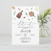 パーティー招待状 現代風 - 現代風ディナー招待 招待状 (スタンド正面)