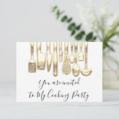 パーティー料理のシェフ ゴールデンキッチン ゴールデンホワイト 招待状 (スタンド正面)