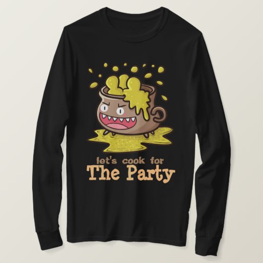 パーティー料理を作ろうTシャツ Tシャツ (デザイン正面)