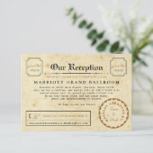 パーティー旅行挿入物カードの後の電報の披露宴 エンクロージャーカード (スタンド正面)