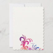 パーティー旋回招待状 招待状 (裏面)