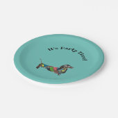 パーティー時間だ！紙プレートとDachshund ペーパープレート (アングル)