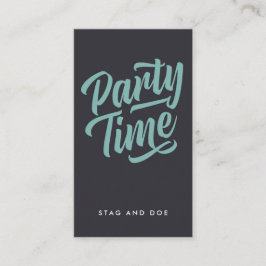 パーティー時間チケット 予約カード