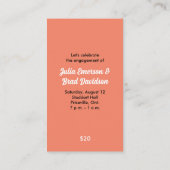 パーティー時間チケット 予約カード (裏面)