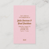 パーティー時間チケット 予約カード (裏面)