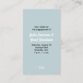 パーティー時間チケット 予約カード (裏面)