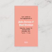 パーティー時間チケット 予約カード (裏面)