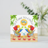 パーティー時間招待状 招待状 (スタンド正面)