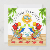 パーティー時間招待状 招待状 (正面)