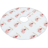 パーティー時間紙吹雪豚 ブラッシュドポリエステルツリースカート (アングル)