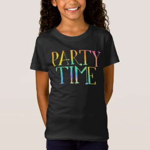 パーティー時間絞り染め誕生日 Tシャツ