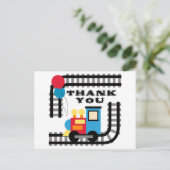 パーティー時間誕生日列車感謝はがき ポストカード (スタンド正面)