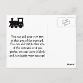 パーティー時間誕生日列車感謝はがき ポストカード (裏面)