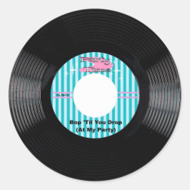 パーティー時間45 RPMレコード ラウンドシール