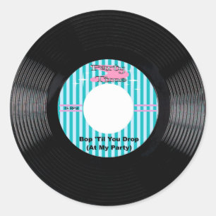 パーティー時間45 RPMレコード ラウンドシール