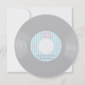 パーティー時間45 RPMレコード 招待状 (裏面)