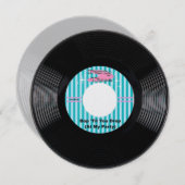 パーティー時間45 RPMレコード 招待状 (正面/裏面)