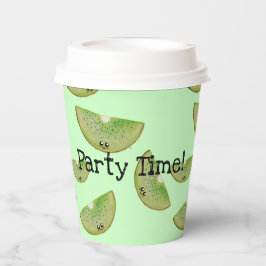 パーティー時間！かわいいキウイ紙カップ 紙コップ