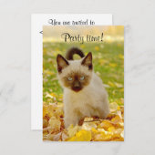 "パーティー時間"の招待状 招待状 (正面/裏面)