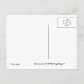 パーティー時間 インビテーションポストカード (裏面)