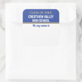 パーティー時間！クラス懇親会名のシール スクエアシール (バッグ)