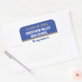 パーティー時間！クラス懇親会名のシール スクエアシール (封筒)