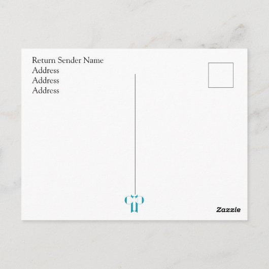 パーティー時間 |グラフィティカラフル招待状 ポストカード (裏面)