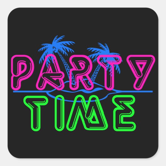 パーティー時間 スクエアシール (正面)