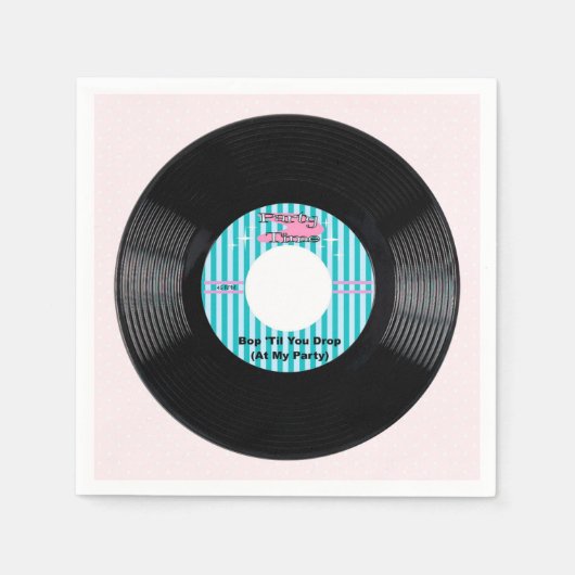 パーティー時間 スタンダードカクテルナプキン (正面)