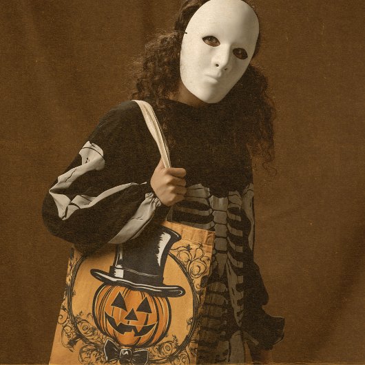 パーティー時間！パンプキンヘッドハロウィントートバッグ トートバッグ