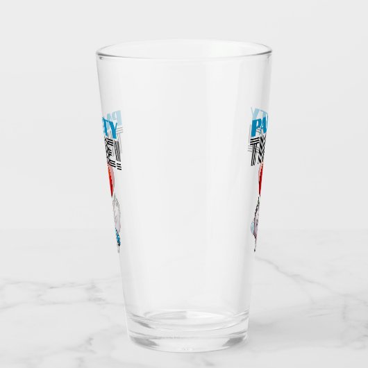 パーティー時間!パーティーのおもしろい浮動オポッサム タンブラーグラス (右)