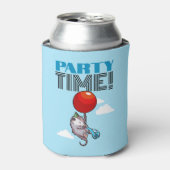 パーティー時間！パーティーのおもしろい浮動オポッサム 缶クーラー (缶正面)