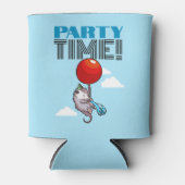 パーティー時間！パーティーのおもしろい浮動オポッサム 缶クーラー (正面)