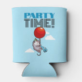 パーティー時間！パーティーのおもしろい浮動オポッサム 缶クーラー (裏面)