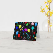 パーティー時間、フェスティバルデザイン、 カード (黄色い花)