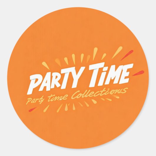 パーティー時間 ラウンドシール (正面)