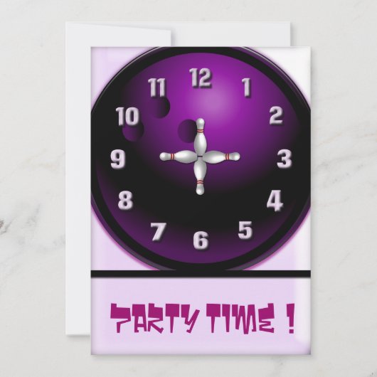 パーティー時間 招待状 (正面)