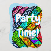 パーティー時間 招待状 (正面/裏面)