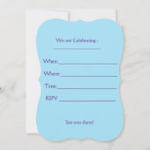 パーティー時間 招待状 (裏面)