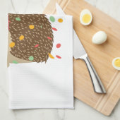 パーティー時間！紙吹雪ハリネズミ キッチンタオル (四つ折り)