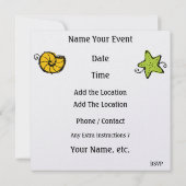 パーティー時間 – SRF 招待状 (裏面)