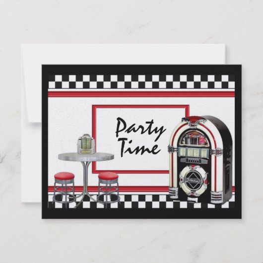 パーティー時間 – SRF 招待状 (正面)