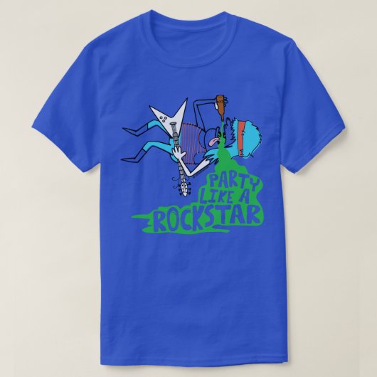 パーティー様ロックスター Tシャツ (デザイン正面)