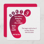 パーティー機器シンボル（白） 招待状 (正面/裏面)