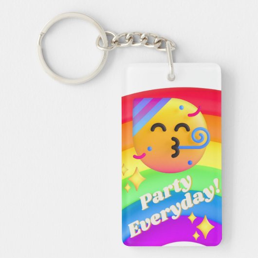 パーティー毎日 キーホルダー (正面)