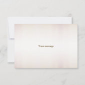 パーティー水彩ボホピンクエレガント花 サンキューカード (裏面)