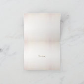 パーティー水彩ボホピンクエレガント花 サンキューカード (内部)